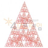 4D프레임 시에르핀스키 피라미드 이등변 4단계