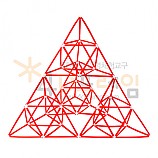 4D프레임 시에르핀스키 피라미드 (정삼각 2단계)