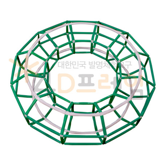 도넛모양의 회전체 토러스/6각