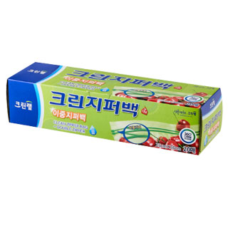 크린이중지퍼백/크린지퍼백/대 20매