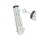 PVC주사기/마개포함/120ml