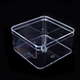 사각투명한그릇/투명사각그릇/조개화석표본만들기용