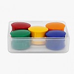 원형칼라자석/칼라원형자석홀더/소21mm 10개입