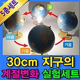 30cm지구의계절변화실험세트(5종 세트)각도조절/자석부착기능